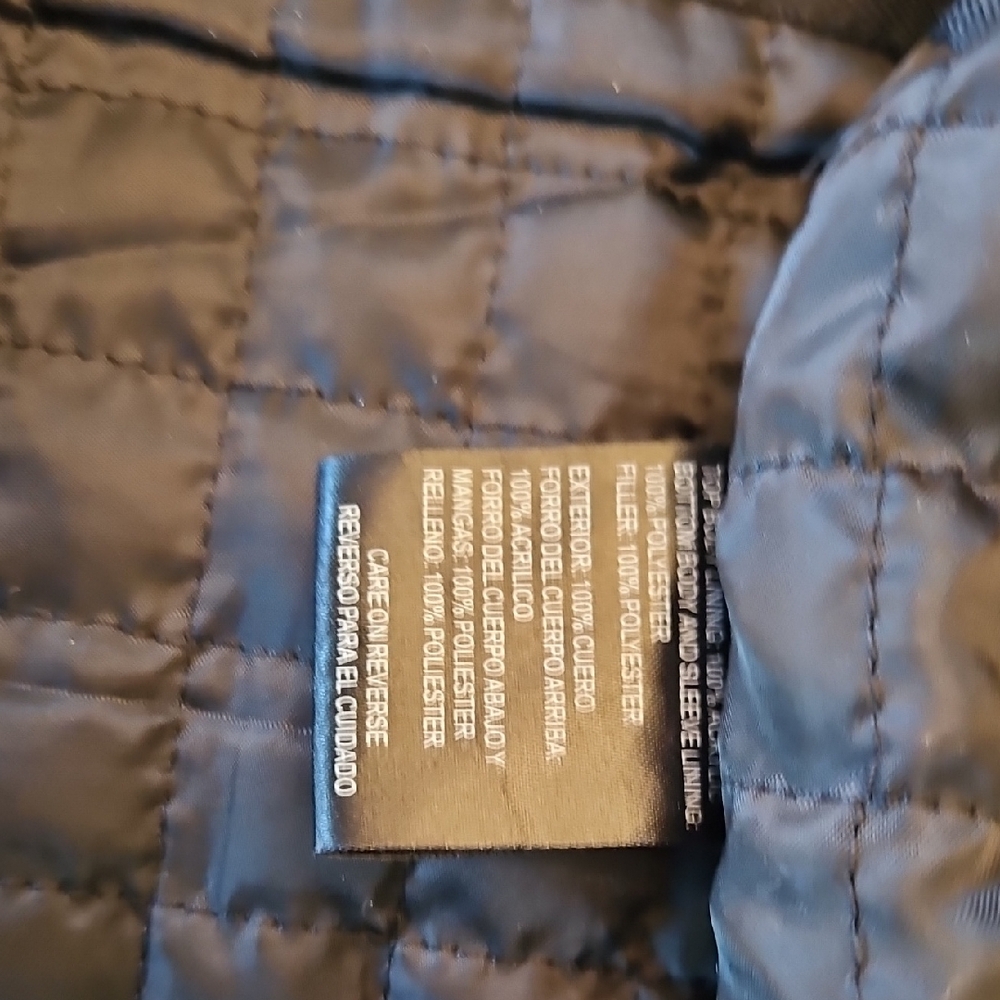 Calvin Klein Black Leather Jacket - Picture 9 of 10